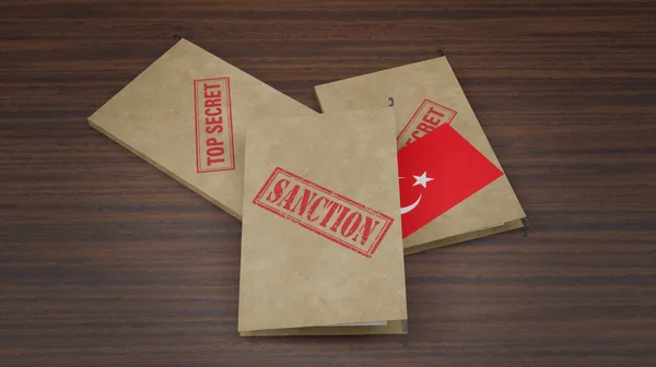 New Package Sanctions Turkey Sanctions Turkey Folder Top Secret Documents — Foto de Stock