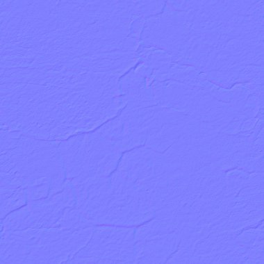 Normal harita dokusu, kırık beton alçılı kirli duvar, normal haritalama.