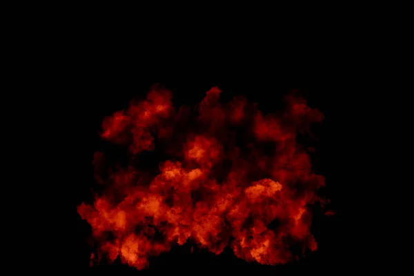 Пожар Черном Фоне — стоковое фото