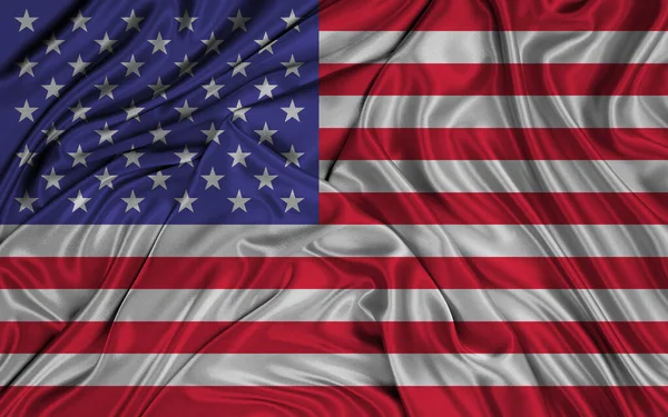 National Flag Usa Usa Flag Fabric Flag Usa Work Image — ストック写真