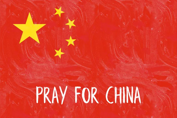 Pray China Flag China China Taiwan Stop War Pray China — Φωτογραφία Αρχείου