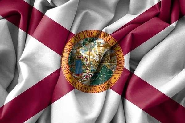 Florida Flag, USA State Flag Florida, fabric flag Florida, 3D work and 3D image