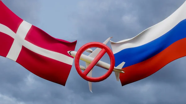 Travel Plane Closed Sky Denmark Russia Air Travel Banned Denmark — Photo