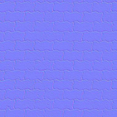 Normal map texture Bricks, texture mapping Normal