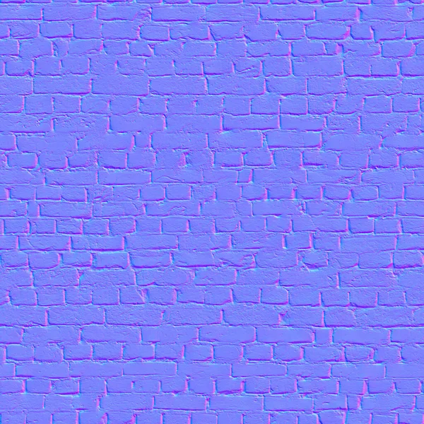 Normal Map Texture Bricks Texture Mapping Normal — Foto Stock