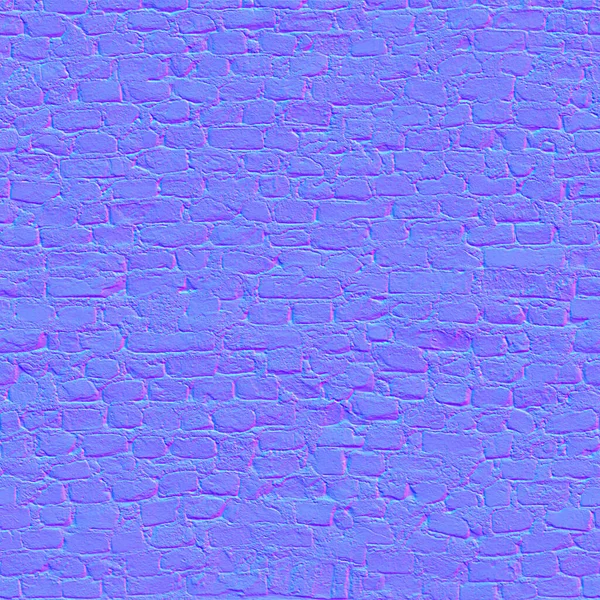 Normal Map Texture Bricks Texture Mapping Normal — Stockfoto