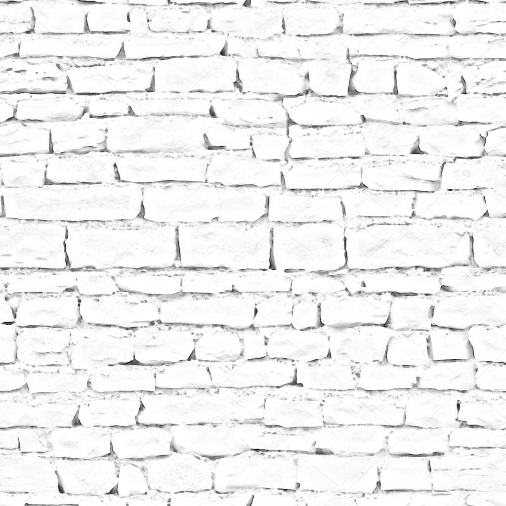 Ambient Occlusion texture Bricks, texture mapping AO