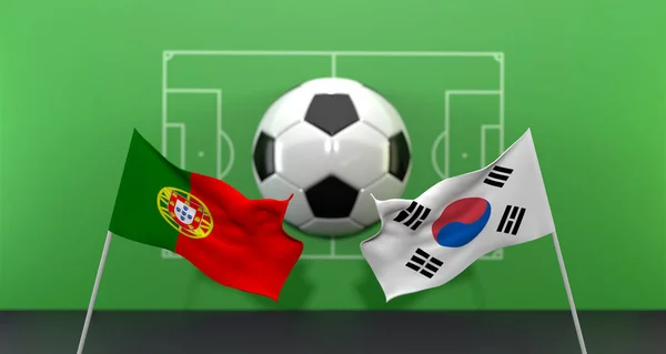 South Korea Portugal Soccer Match Fifa World Cup Qatar 2022 — Photo