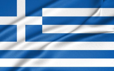 National flag Greece,  Greece flag, fabric flag Greece, 3D work and 3D image