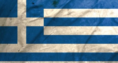 War in Greece, dirty flag Greece, war crisis concept in Greece