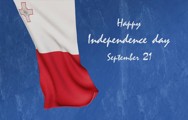 Happy Malta Independence Day People Republic Malta September Foundation Day — Stock Fotó