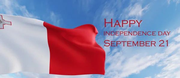 Happy Malta Independence Day People Republic Malta September Foundation Day — Φωτογραφία Αρχείου