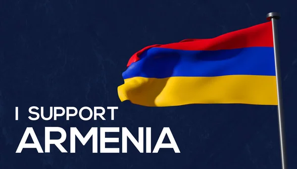 Support Armenia Stop War Armenia Work Illustration — 图库照片