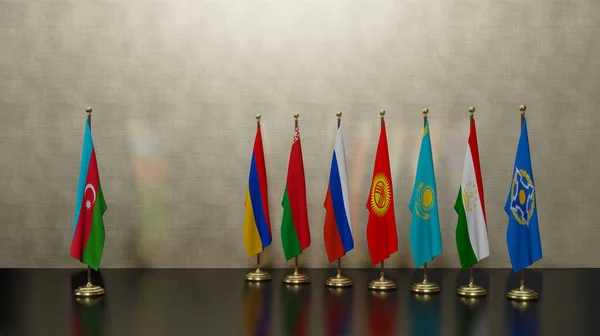 Csto Collective Security Treaty Organisation Mot Kriget Armenien Och Azerbajdzjan — Stockfoto