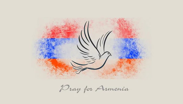 Módl Się Armenię Stań Armenią Powstrzymaj Wojnę Armenii — Zdjęcie stockowe