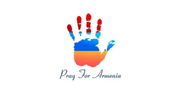 Ermenistan Için Dua Ermenistan Yanında Ermenistan Daki Savaşı Durdur — Stok fotoğraf