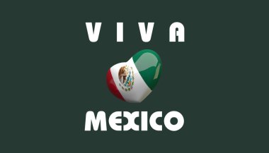 Independence day of Mexico background with elegant fabric flag and typographic, Mexico national holiday with flag Mexico, 3D work and 3D image