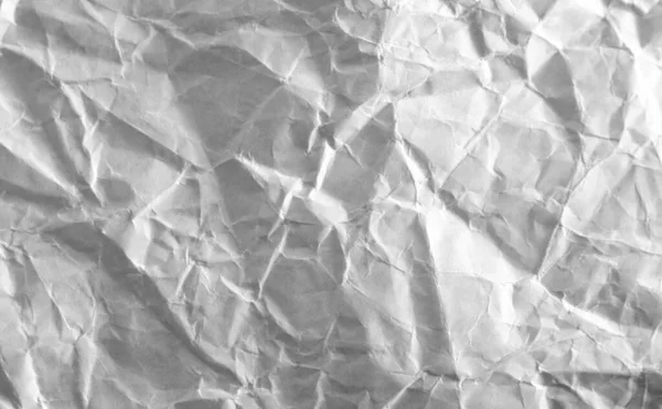 Textuur Verfrommeld Papier Wit Papier — Stockfoto