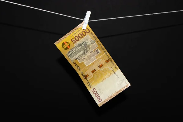 000德拉姆钞票 壁纸业务和金融 — 图库照片