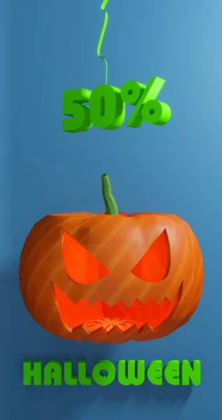 Bannière Vente Halloween Design Minimaliste Moderne Pour Les Ventes Jusqu — Photo