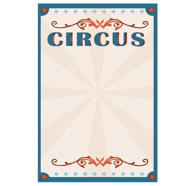Circus Template Voor Uitnodiging Ticket Poster — Stockvector