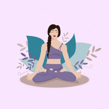 Kızım, kadın yogası. Meditasyon. 
