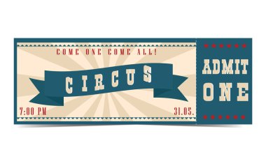 Sirk bileti. Hepiniz gelin.