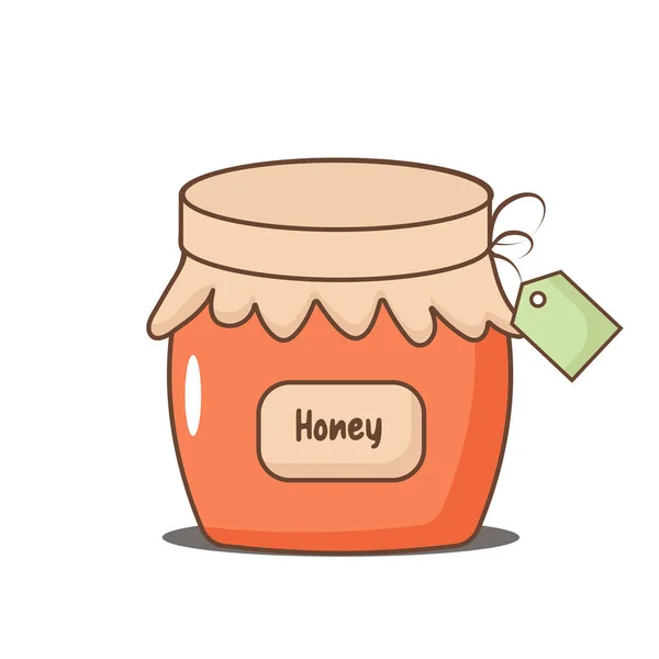 一罐蜂蜜 — 图库矢量图片