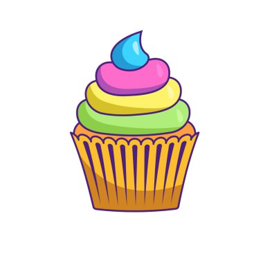 Parlak renkli kek, pembe yemek.