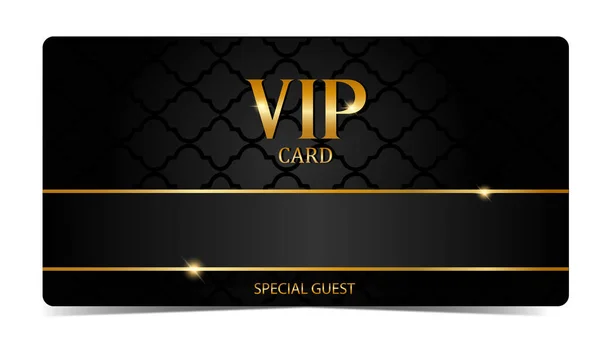 Siyah VIP kartı. Özel Misafir