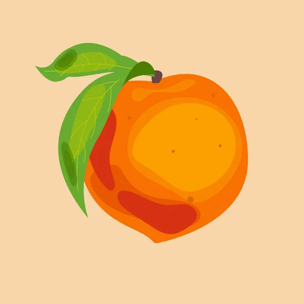 水彩艳丽的桃子 — 图库矢量图片