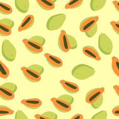 Kusursuz papaya meyvesi deseni.