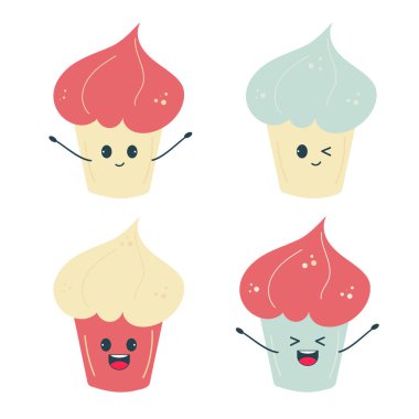 Kawaii tatil kekleri.