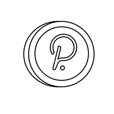 Altın polkadot izole edilmiş bozuk para. Vektör illüstrasyonu