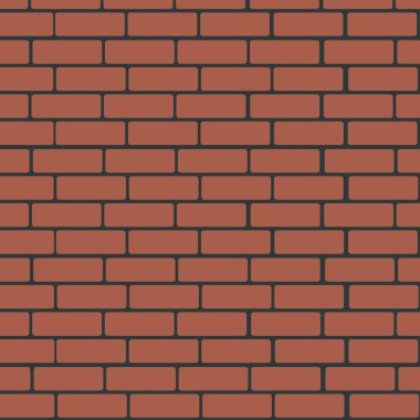 Arka plan tuğla renkli duvar. Tuğla. Vektör illüstrasyonu