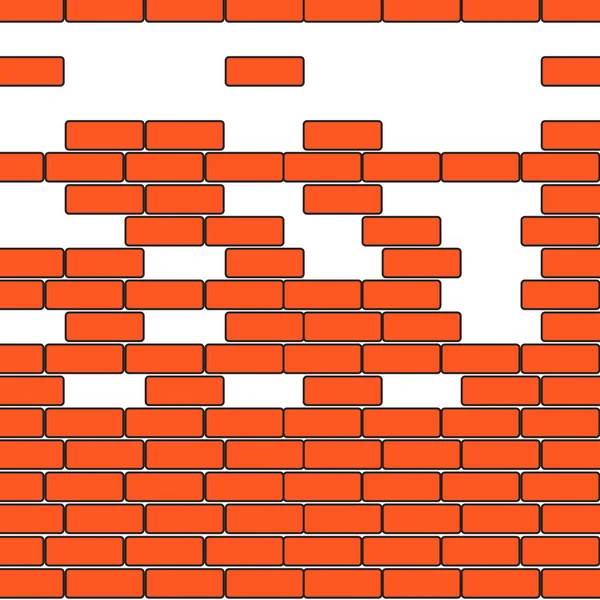 Background Brick Wall Vector Illustration — ストックベクタ