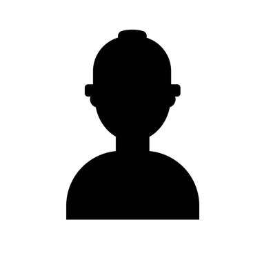 Bir işçinin silüeti. Tamir servisi, tamirci atölyesi. Vektör illüstrasyonu.