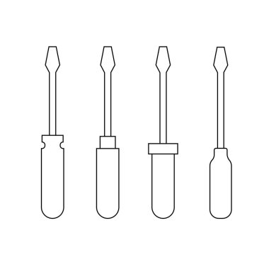Tornavidayı hizaya sok. Vektör illüstrasyonu