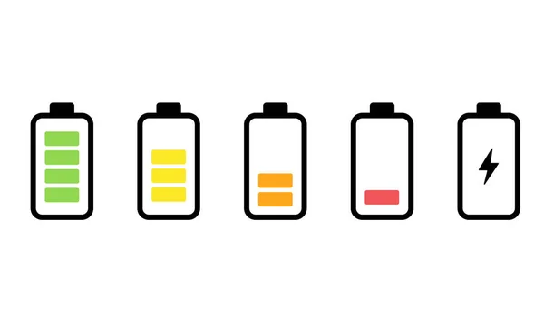 Battery Charge Charge Level Indicator Fully Charged — ストックベクタ