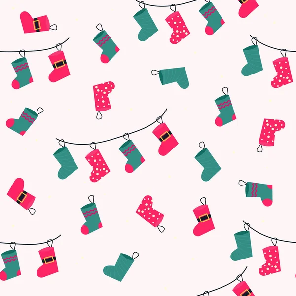 Рождественские Носки Подарков Вектор — стоковый вектор