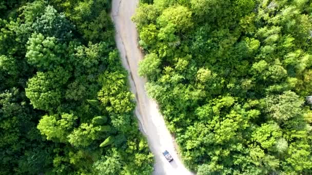 Dzhur-Dzhur waterval in de Krim waterval rots landschap water, toerisme lucht blad ukraine drone, plons. Schone reis ngle, seizoen verse wilde lente. — Stockvideo