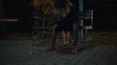 cinematic shot, the awakening of a creepy zombie woman, runs out of the dark and attacks. horror. halloween. real evil.