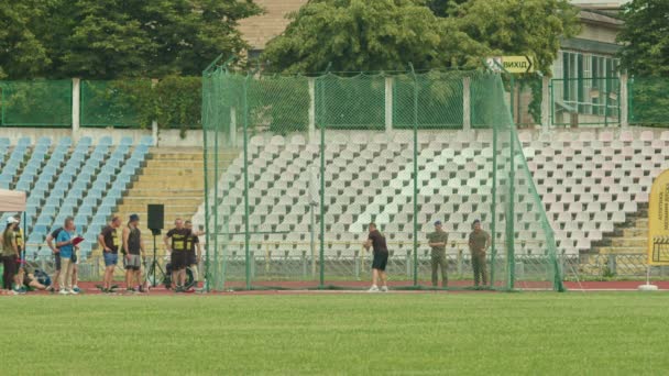 Cherkassy Ukraina Juli 2021 Nationell Tävling Invictus Games Ukrainska Idrottare — Stockvideo