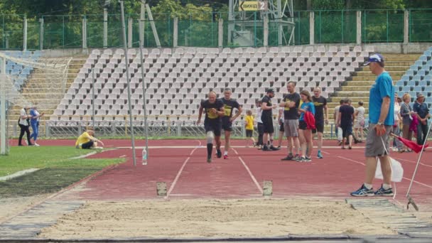 Tsjerkassy Oekraïne Juli 2021 Nationale Competitie Invictus Games Oekraïense Atleten — Stockvideo