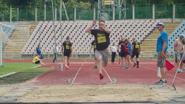 Cherkassy Ukraina Juli 2021 Nationell Tävling Invictus Games Ukrainska Idrottare — Stockvideo