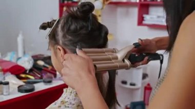 cosmetics and work as a stylist and makeup artist, women paint lips, eyes, face,
