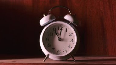 analog clock goes on a green screen, timelapse, fast passage of time
