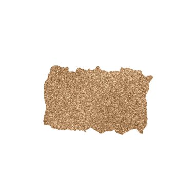 Parlayan Noel elementi beyaz arka planda izole edilmiş. Parlak bronz fırça darbesi.