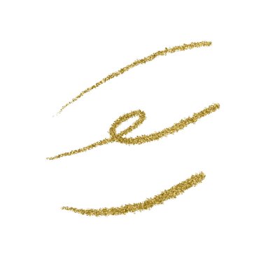 Beyaz arka planda altın parıltılı desenli fırça darbeleri. Parlak Noel süslemeleri.