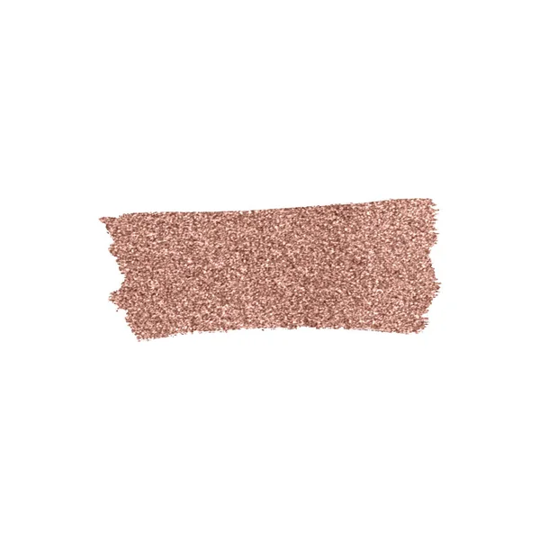 Glitter roze goud textuur. Kerstmis glanzende penseelstreek geïsoleerd op witte achtergrond. — Stockfoto